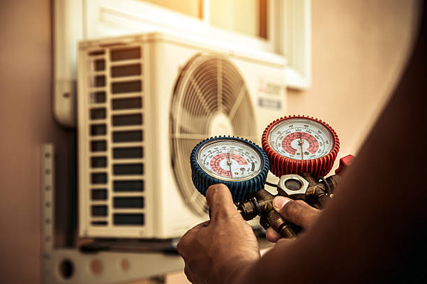 Professional Air Conditioning Service technician working in Brooks, CA